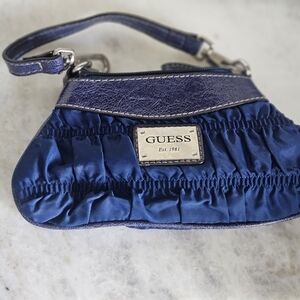 Guess Navy and Royal Blue Clutch